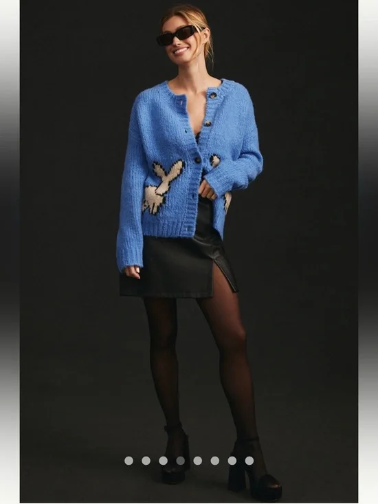 NWT Maeve Bunny Slope Cardigan Sweater - Picture 4 of 10